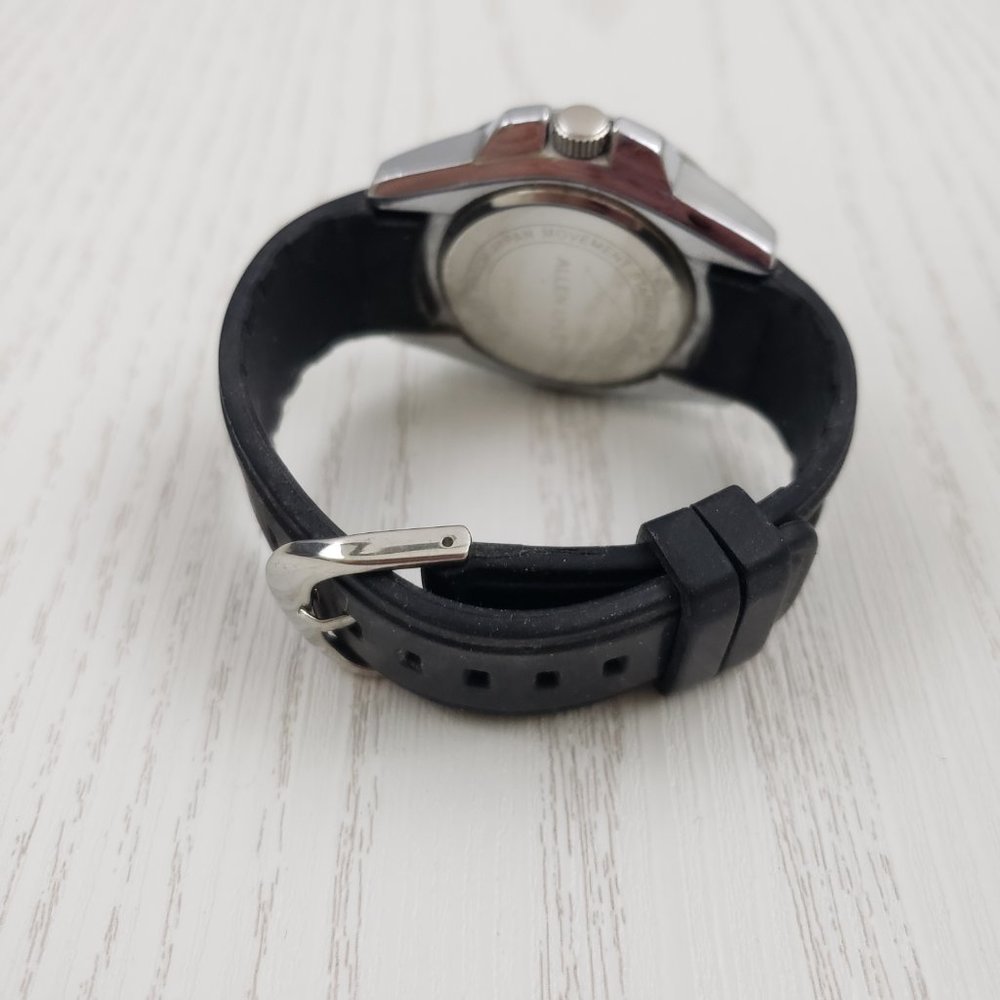 Allen Lyle Black Silicone Round Face Watch Crystal - Picture 4 of 7